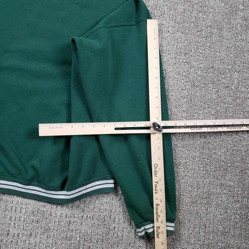 Vintage 90s MICKEY MOUSE Sweatshirt Mens Medium Green Disney Genus Made in USA - Picture 15 of 16